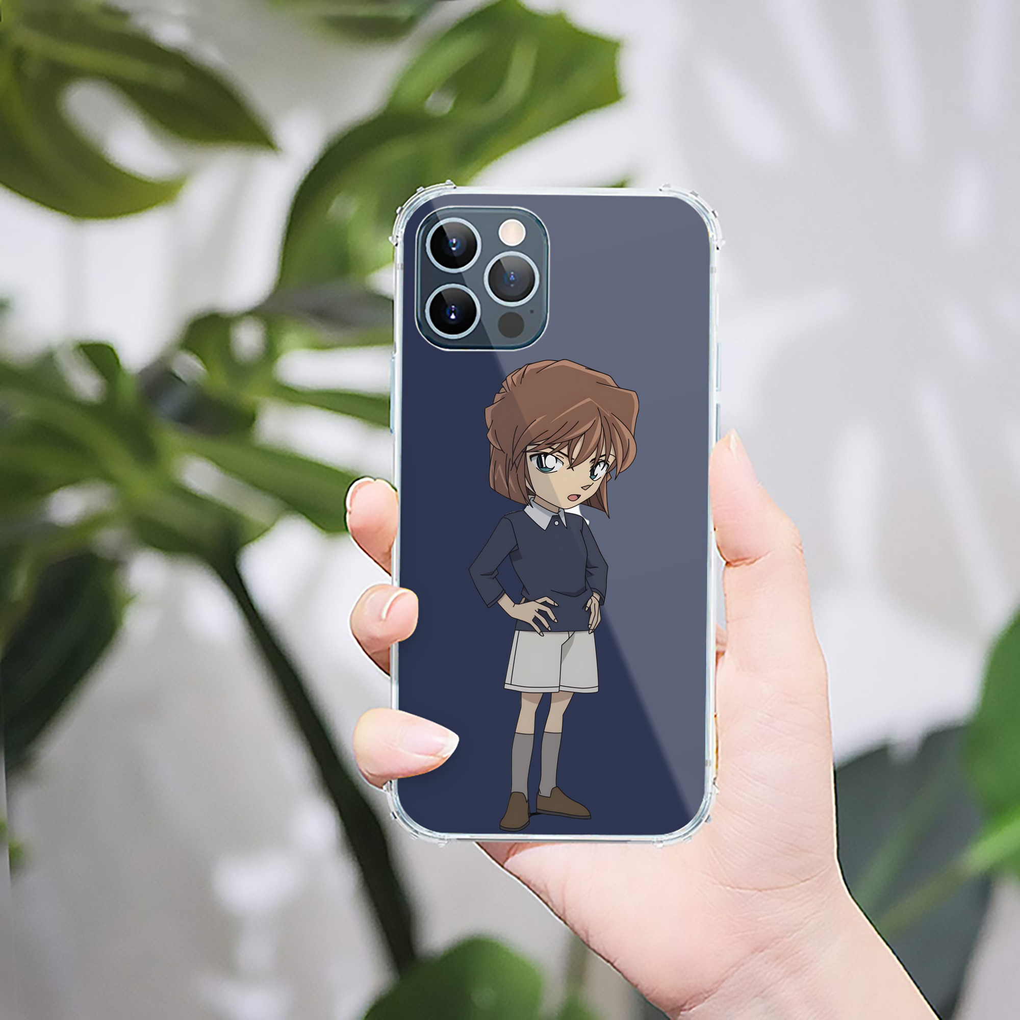 （画像用） 名探偵コナン 灰原 哀 はいばら あい Detective Conan Anita Hailey、Vi Graythorn Haibara Ai 【iPhone 12シリーズ対応】透明スマホケース（クリアソフトケース）